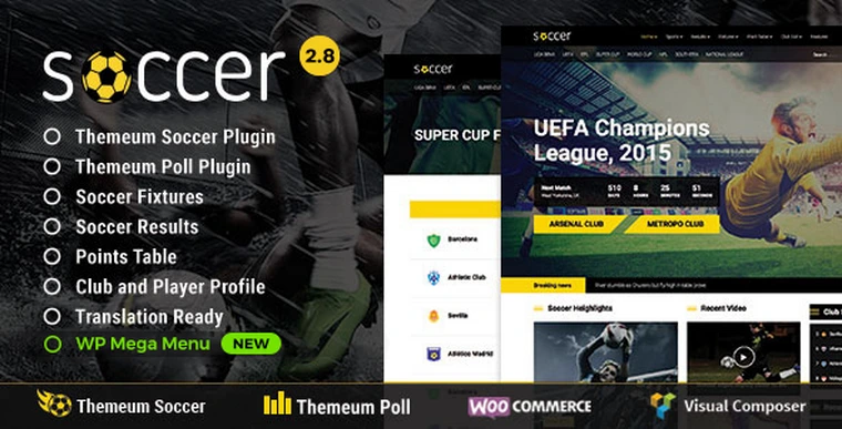 Soccer v2.8 - Sport WordPress Theme for Football, Sport Club, Sport Team31104