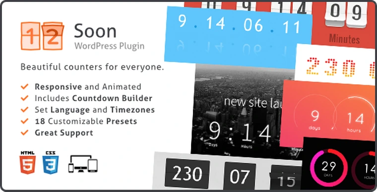 Soon Countdown Pack v1.11.0 - Responsive WordPress Plugin23994