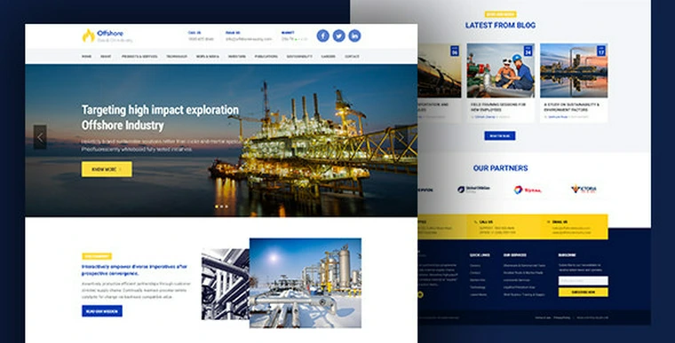 Offshore v1.0.7 - Industrial Business Responsive WP theme22672