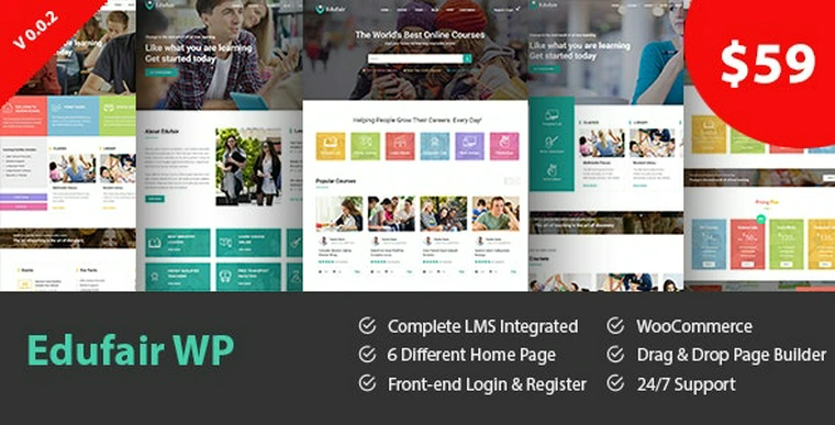 Edufair v1.1 - Multipurpose WordPress Theme For Education35504