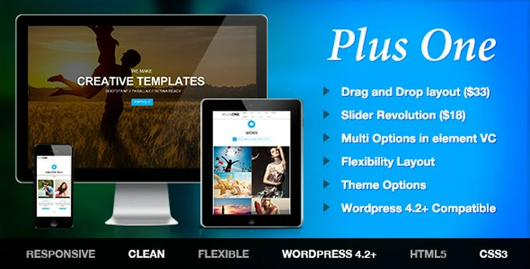 Plus v1.8.1 - One Page Marketing Portfolio WordPress Theme34694