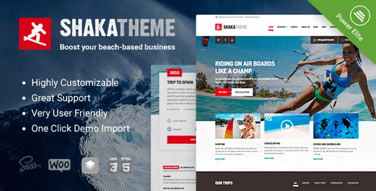 Shaka v1.11.0 - A beach business WordPress theme23374