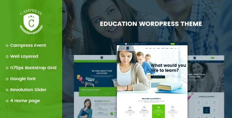 Campress v1.10 - Responsive Education, Courses and Events35154