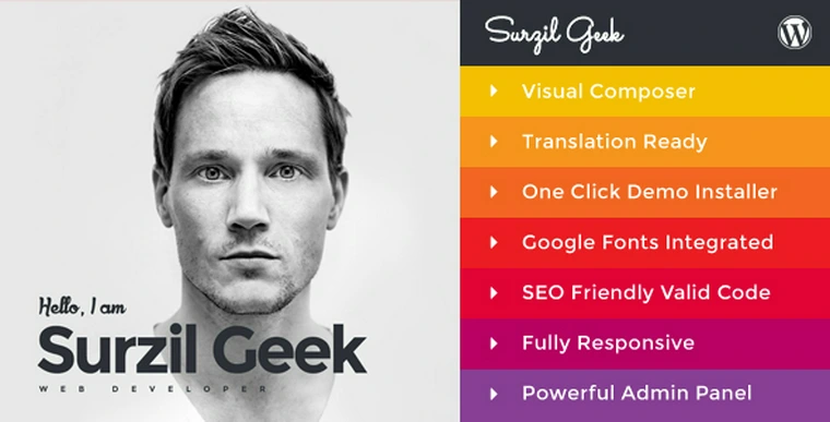 Geek v1.5 - Personal Resume & Portfolio Theme28021