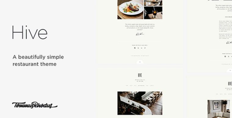 Hive v1.0.0 - Restaurant & Cafe WordPress Theme23266