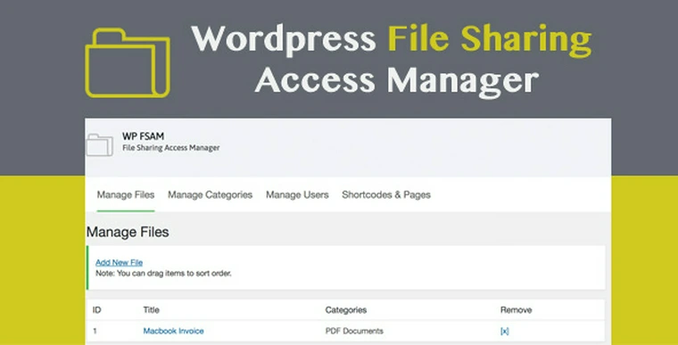 WP FSAM v1.0 - File Sharing Access Manager25902