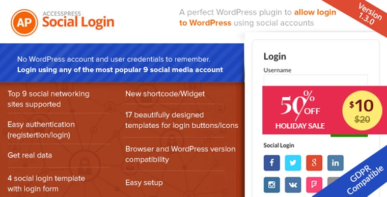 AccessPress Social Login v1.3.528272