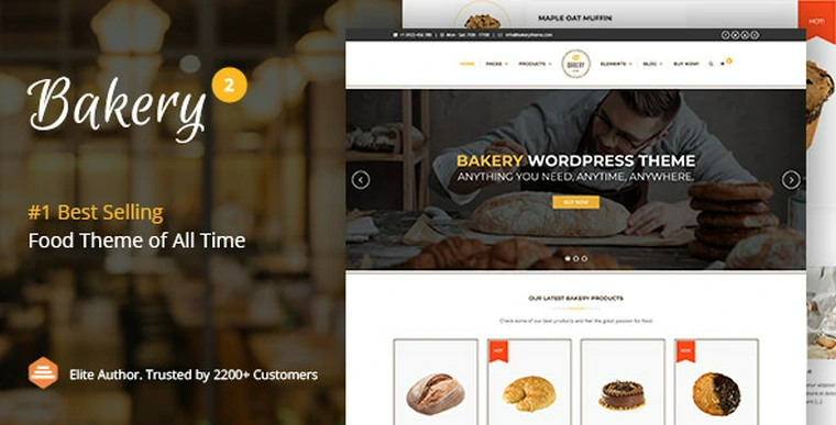 Bakery v2.2 - WordPress Bakery, Cakery & Food Theme24537