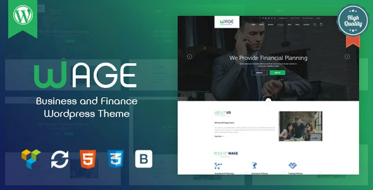 Wage v1.1 - Business and Finance WordPress Theme27965