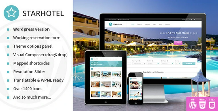 Starhotel v3.0.2 - Responsive Hotel WordPress Theme40373