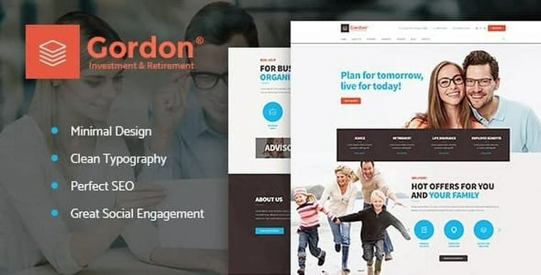 Gordon v1.1.1 - Investments & Insurance Company WordPress Theme34178