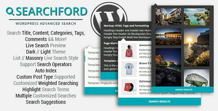 Searchford v1.0.16 - WordPress Advanced Search22597