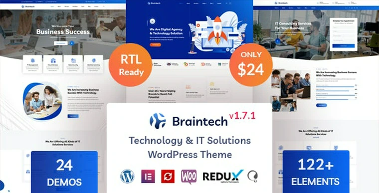 Braintech v2.6.0 - Technology & IT Solutions WordPress Theme49383