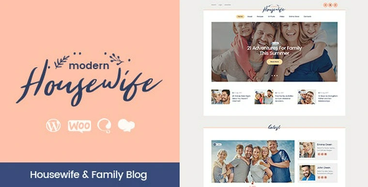 Modern Housewife v1.0.1 - Women & Family WordPress Blog Theme36197