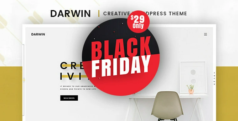 Darwin v1.0.5 - Creative WordPress Theme26039