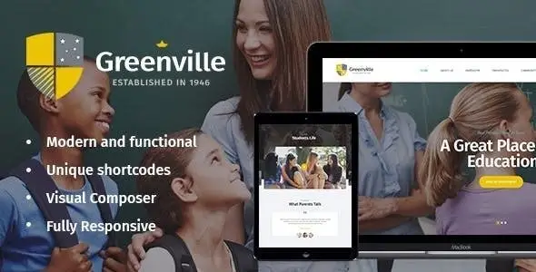 Greenville v1.3.1 - A Private School WordPress Theme30369