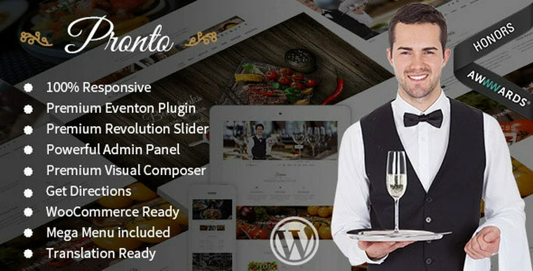 Pronto v1.4.4 - Restaurant & Event Wordpress Theme24687