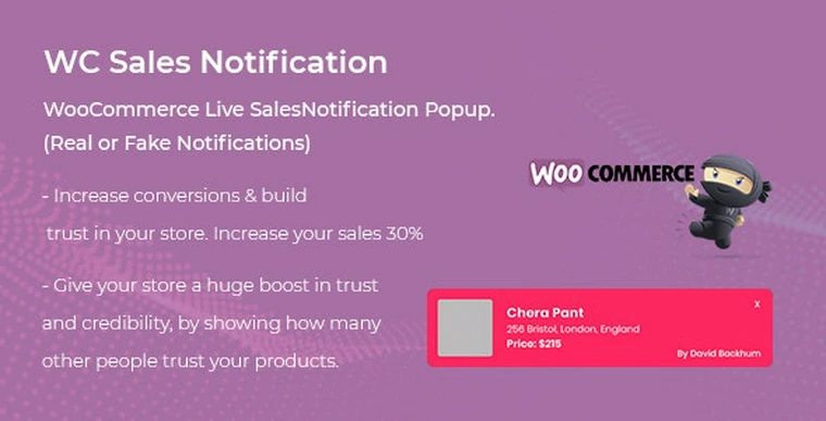 WooCommerce Live Sales Notification Pro v1.0.034285