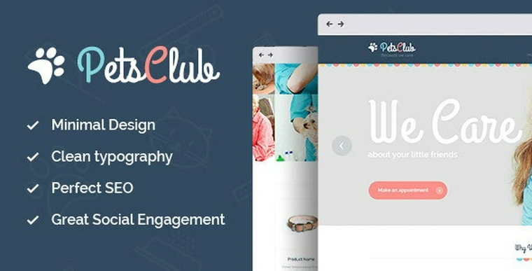 Pets Club v2.0 - Domestic Animals Care, Shop & Veterinary WordPress Theme34112