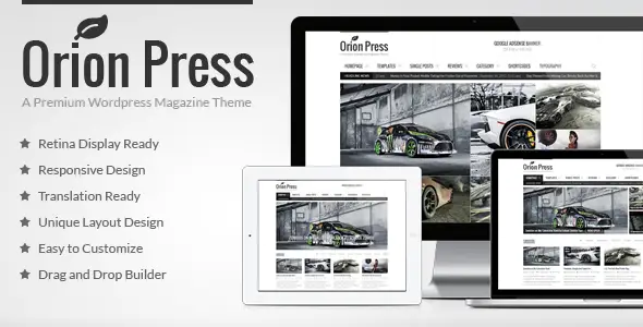 Orion Press v2.9 - Retina and Responsive Magazine Theme28669