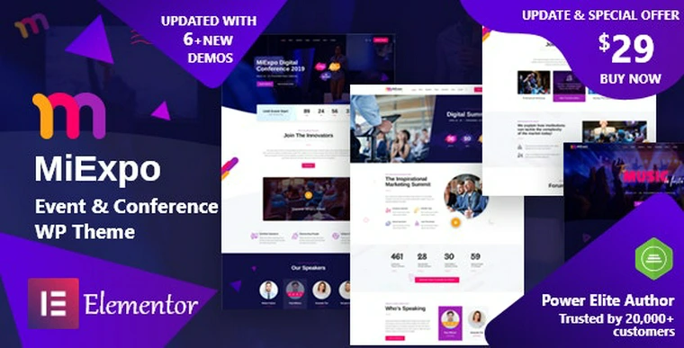 MiExpo v1.0 - Event Conference Elementor WordPress Theme34482