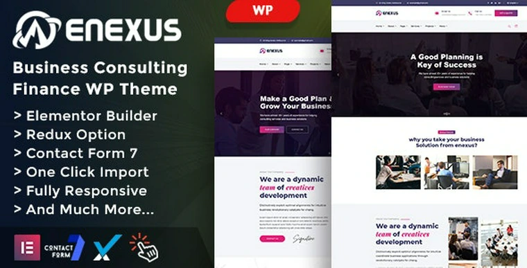 Enexus v1.0 - Consulting Business Elementor WordPress Theme38186