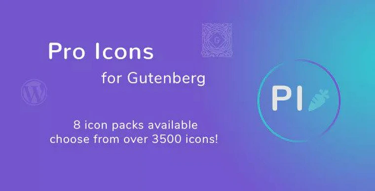 Pro Icons for Gutenberg WordPress Editor v1.0.028978