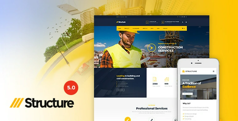 Structure v6.0.0 - Construction WordPress Theme27586