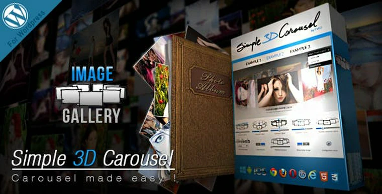 Simple 3D Carousel v1.0 - Wordpress Plugin30221