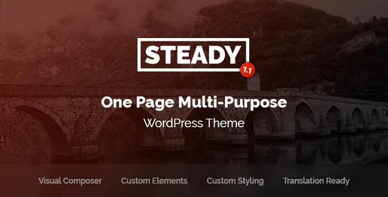 Steady v1.1 - One Page Multi-Purpose WordPress Theme25015