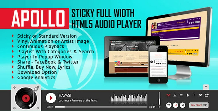 Apollo v1.3 - Sticky Full Width HTML5 Audio Player22694