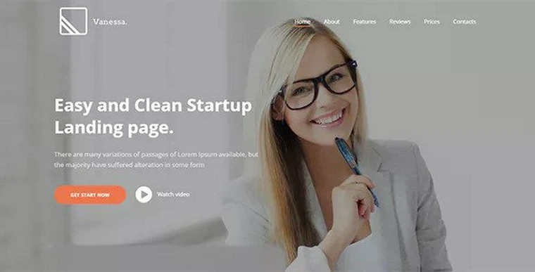 Vanessa v1.0.6 - Easy Startup Landing Page WP Theme29078