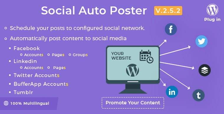 Social Auto Poster v2.5.2 - WordPress Plugin22477