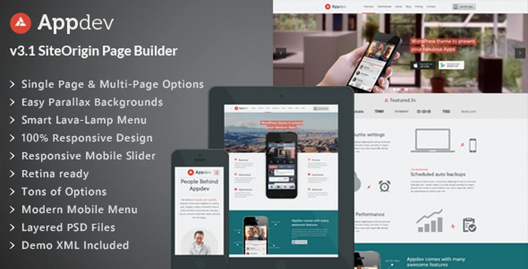 Appdev v3.9 - Mobile App Showcase WordPress Theme30133