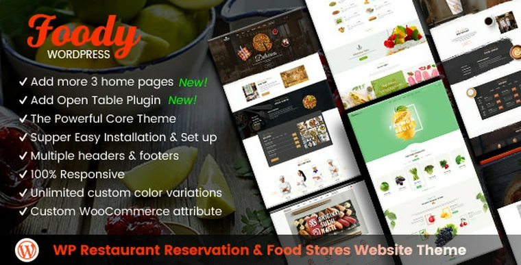 Foody v1.1.0 - Restaurant Reservation & Food Store Theme24112