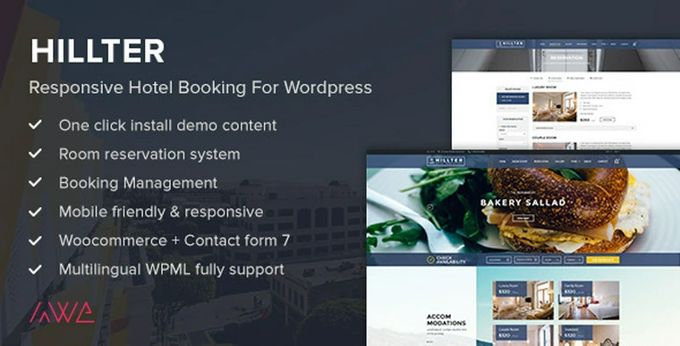 Hillter v3.0.5 - Responsive Hotel Booking for WordPress30986