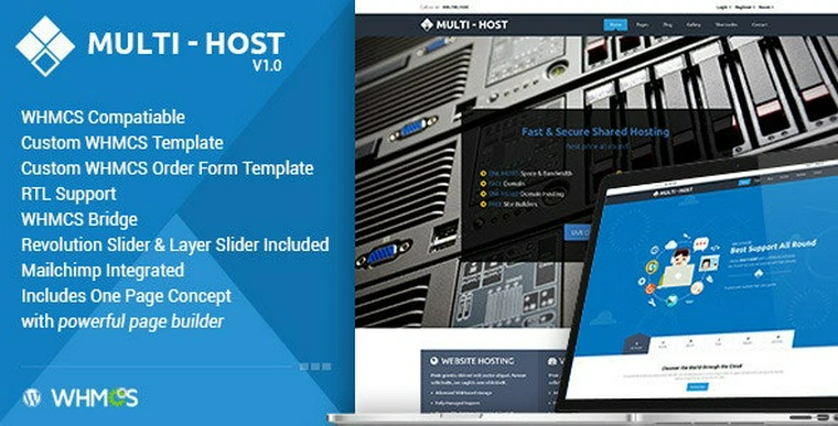 Multi Hosting v2.3 - WHMCS WordPress Theme40878