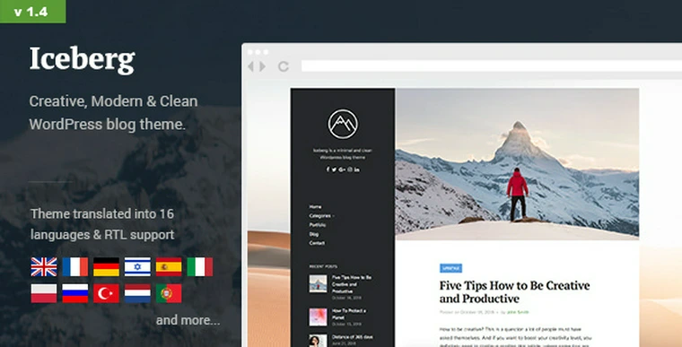 Iceberg v1.4 - Simple & Minimal Personal Content-focused26700