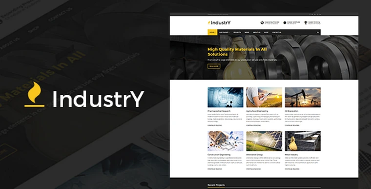 Industry v3.0 - Factory, Company And Industry WP Theme23248