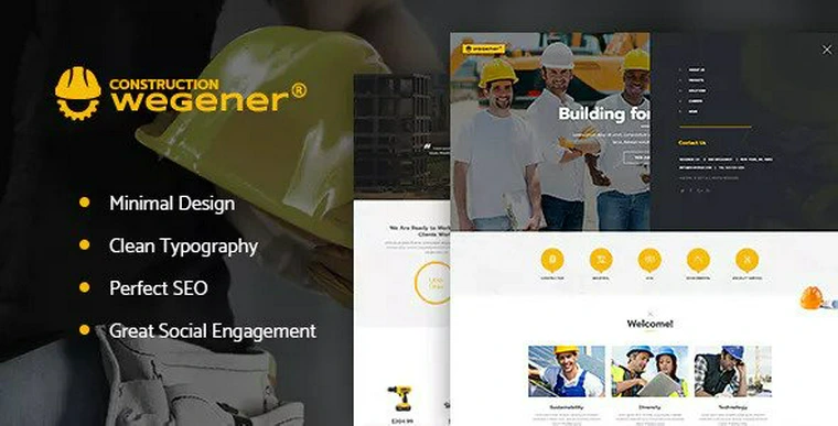 Wegener v1.1 - Construction & Engineering WordPress Theme29077