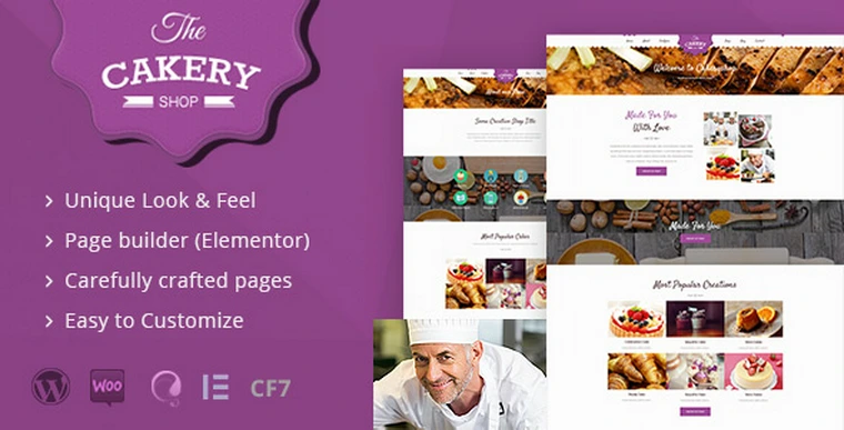 Cakeryshop v2.2 - Cake WordPress Theme26124