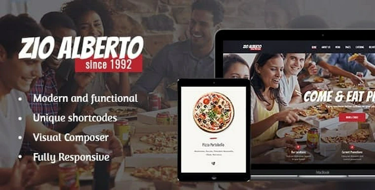 Zio Alberto v1.2.2 - Pizza Restaurant, Cafe & Bistro WordPress Theme34169