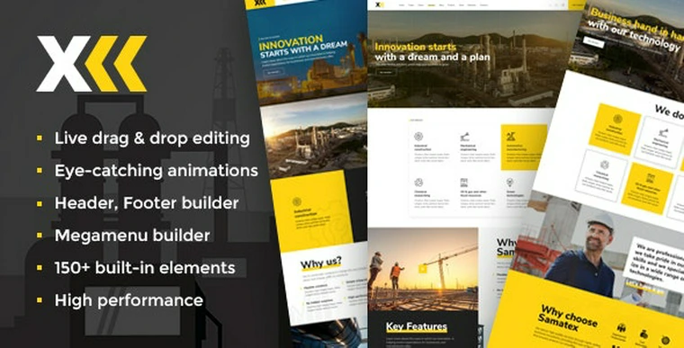 Samatex v1.7 - Industrial WordPress Theme + Woocommerce36559