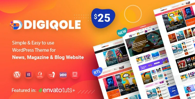 Digiqole v1.1.8 - News Magazine WordPress Theme36294