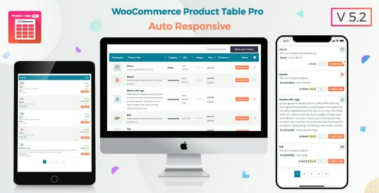 Woo Product Table Pro v5.2 - WooCommerce Product Table view solution33374