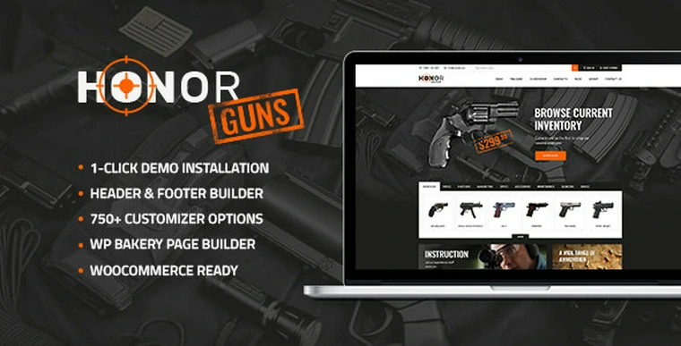 Honor v1.3.0 - Shooting Club & Weapon Store Theme43046