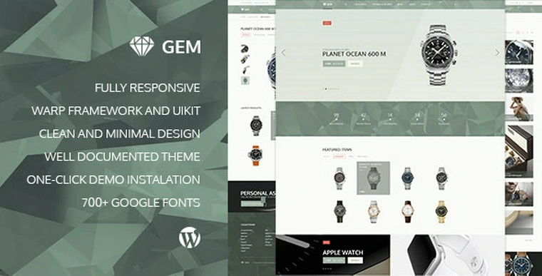 Gem v2.3.1 - Luxury eCommerce Responsive WordPress Theme33089