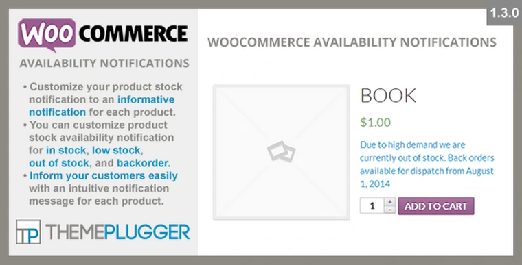 WooCommerce Availability Notifications v1.3.024816