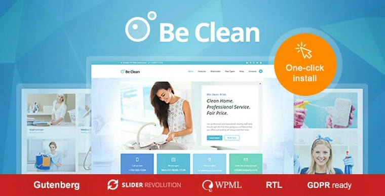 Be Clean v1.0.2 - Cleaning Company, Maid Service & Laundry WordPress Theme31387