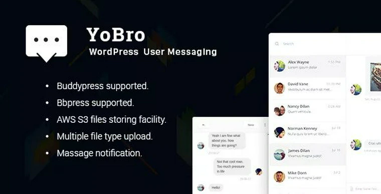 YoBro v2.0 - WordPress Private Messaging Plugin29374